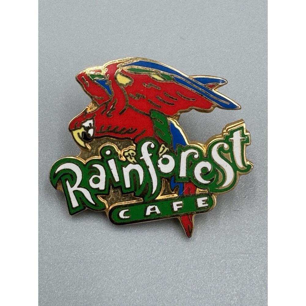 Vintage Rainforest Cafe - Parrot Bird Mascot Rio Lapel Pin